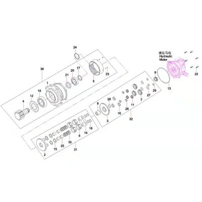 B229900005731 그네 모터 부속, SY50 SY60 SY65 SY65 모터 그네 굴착기